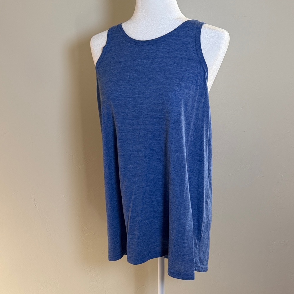 Badger Women's 2XL Racerback Blue Tank Top